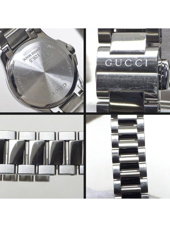 Gucci Watch Timeless 126.5 Brown Dial Date SS Quartz Analog main image 8